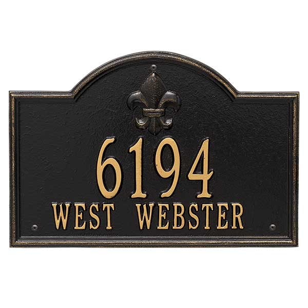 Bayou Vista Personalized Aluminum Address Plaques - 24633