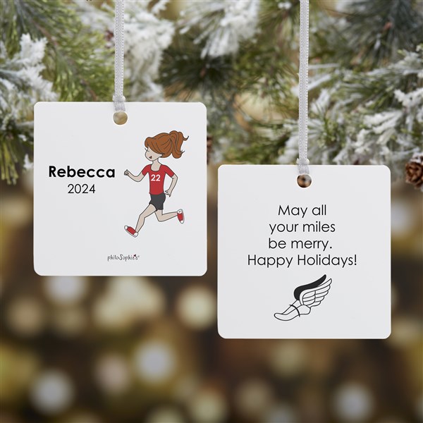Personalized Cross Country Runner Ornaments by philoSophie's - 25560