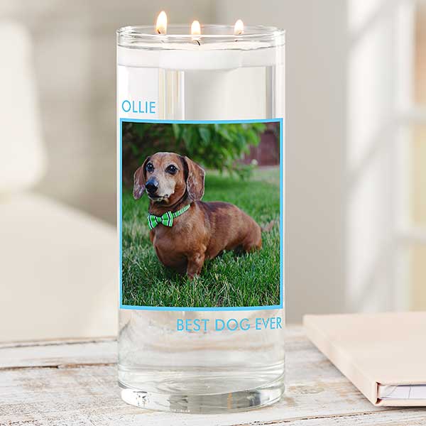 Picture Perfect Personalized Pet Memorial Photo Vase - 26119