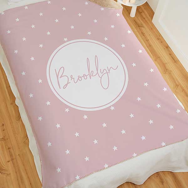 Simple & Sweet Personalized Baby Girl Blankets - 26200