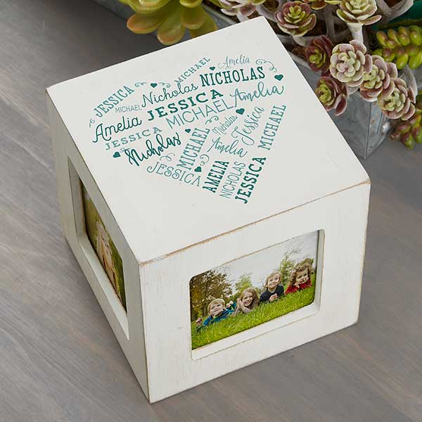 Close To Her Heart Personalized Photo Cubes - 26239