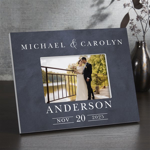 Moody Chic Personalized Wedding Picture Frame - 26508