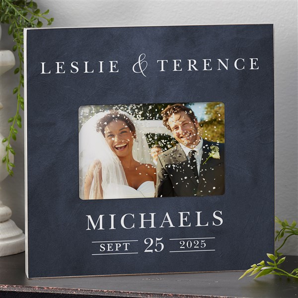 Moody Chic Personalized Wedding Picture Frame - 26508