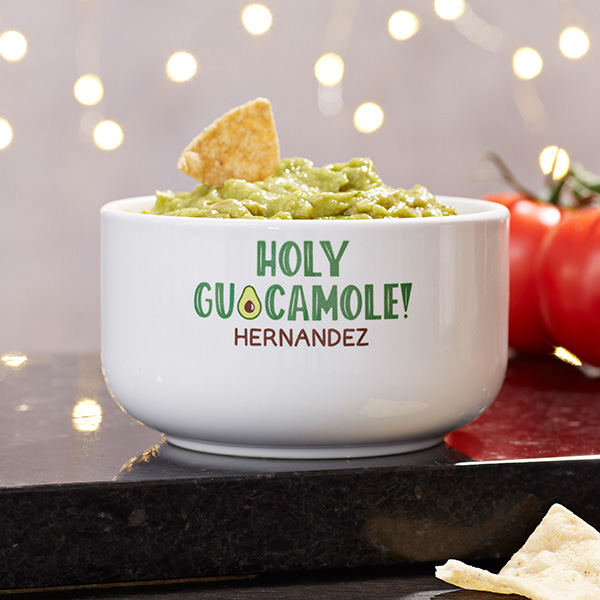 Personalized Guacamole & Chips Bowls - 26988