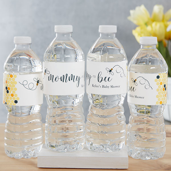 Mommy To Bee Baby Shower Personalized Water Bottle Labels - 27061