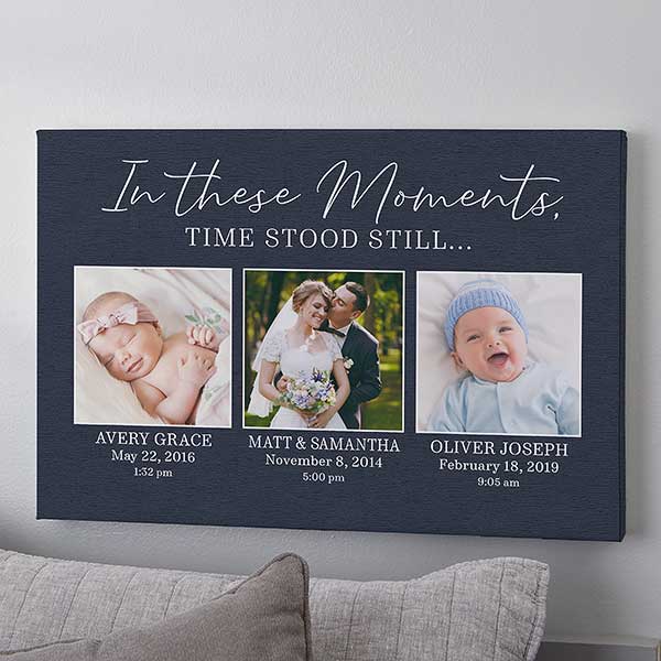 Moments In Time Personalized Photo Canvas Prints - 27269