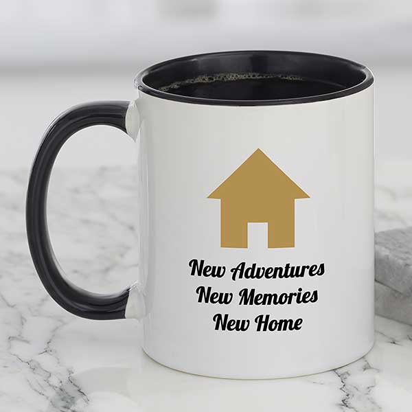 Personalized New Home Icon Coffee Mugs - 27321