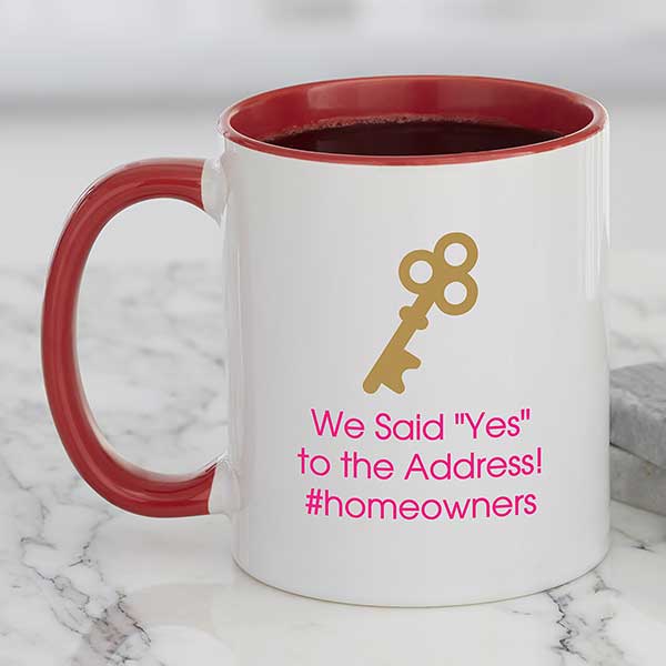 Personalized New Home Icon Coffee Mugs - 27321