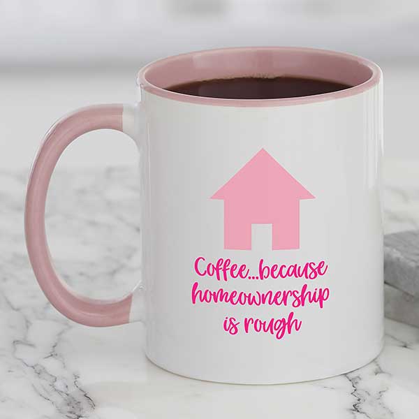 Personalized New Home Icon Coffee Mugs - 27321