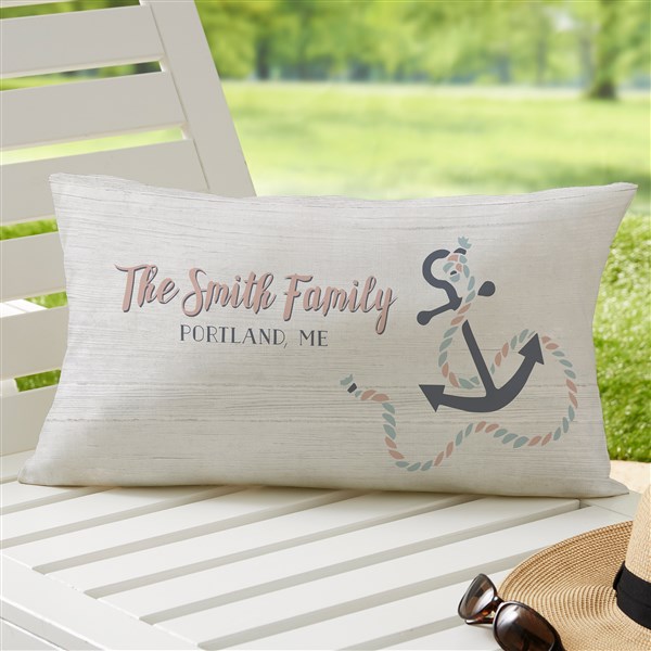 Beach Life Personalized Outdoor Throw Pillows - 27496