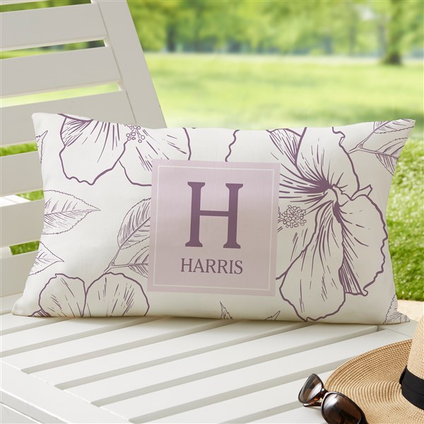 Coastal Chic Custom Pattern Personalized Outdoor Throw Pillows - 27512