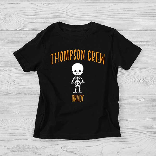 Skeleton Family Personalized Halloween Kids Shirts - 27701