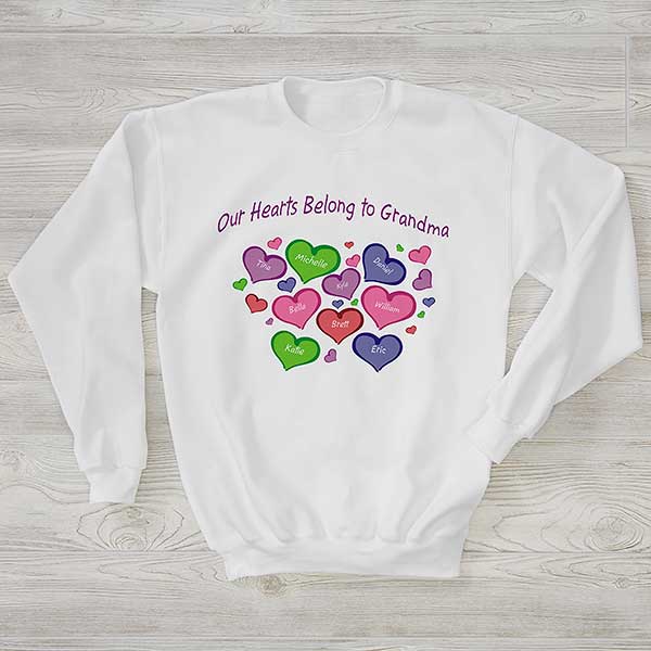 My Heart Belongs To Personalized Adult Sweatshirts - 27924