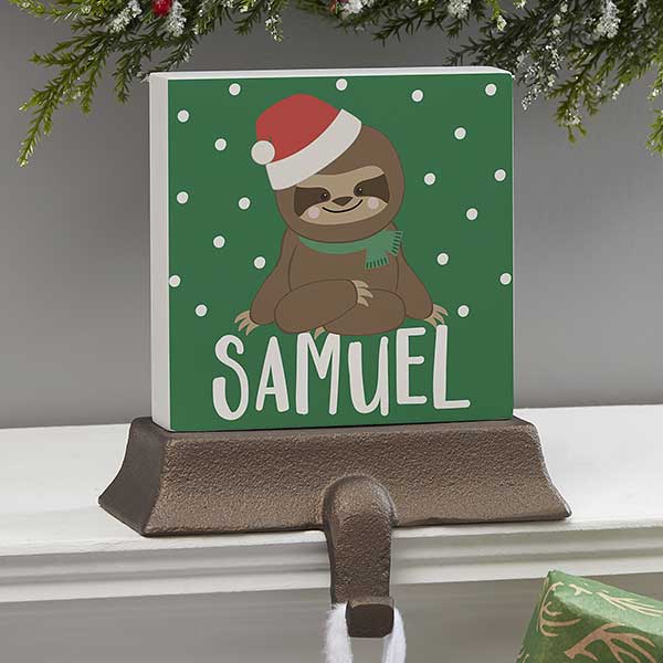 Holly Jolly Characters Personalized Christmas Stocking Holders - 28051