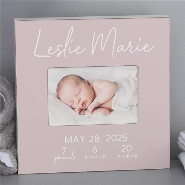 Simple & Sweet Baby Girl Personalized Picture Frames - 28420