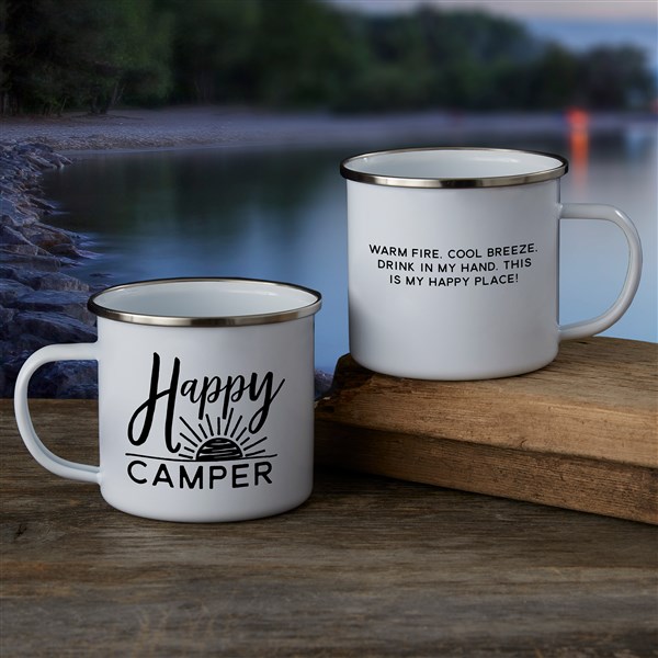 Sunset Happy Camper Personalized Camping Mug - 28930