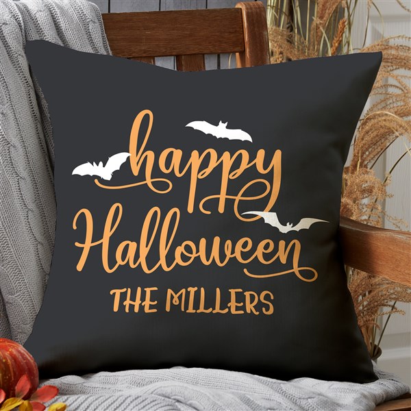 Happy Halloween Personalized Outdoor Throw Pillows - 29660