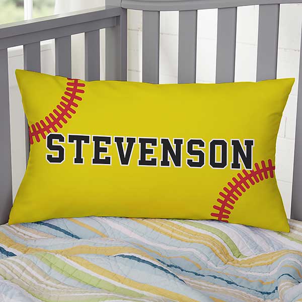 Softball Personalized Sports Throw Pillows - 29980