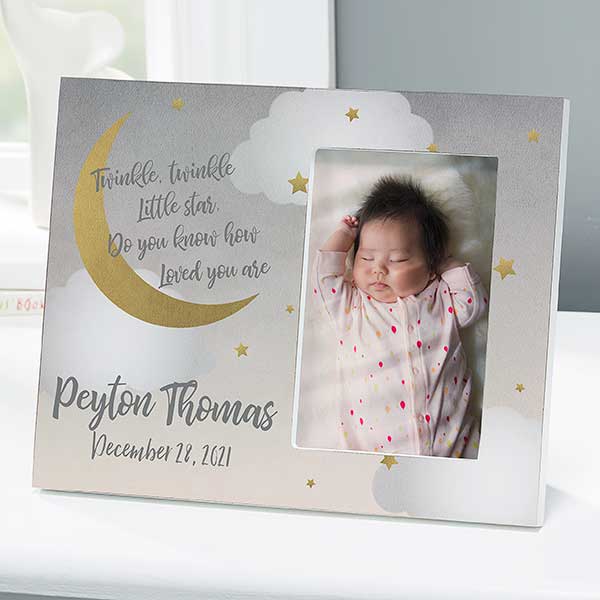 Beyond The Moon Personalized Offset Baby Picture Frame - 30259