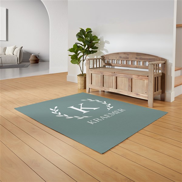 Laurel Initial Personalized Area Rugs - 30375