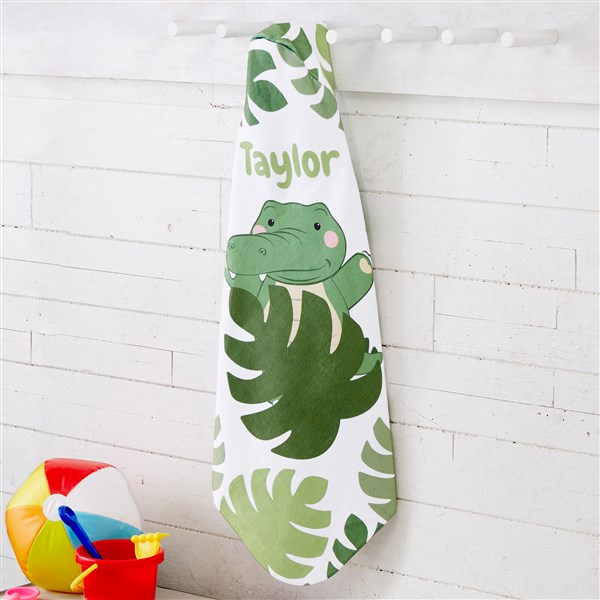Jolly Jungle Personalized Baby Hooded Beach Towels - 30933