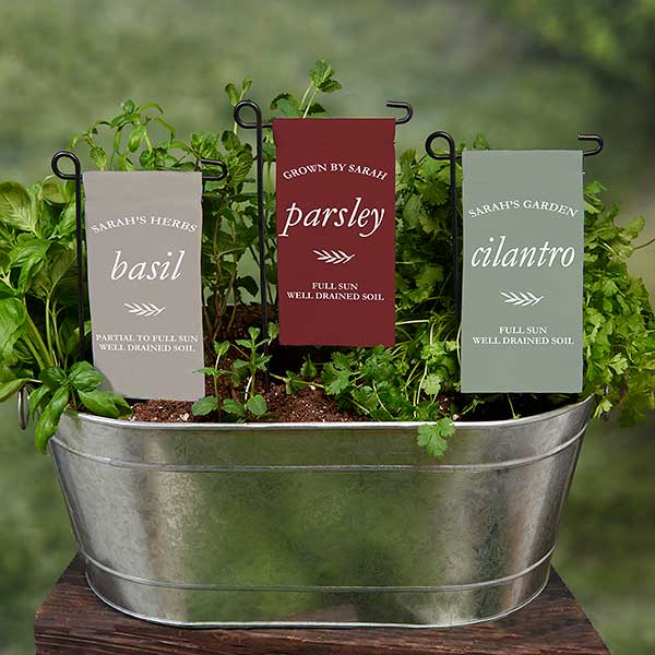 Herb Garden Personalized Mini Garden Flag - 31134