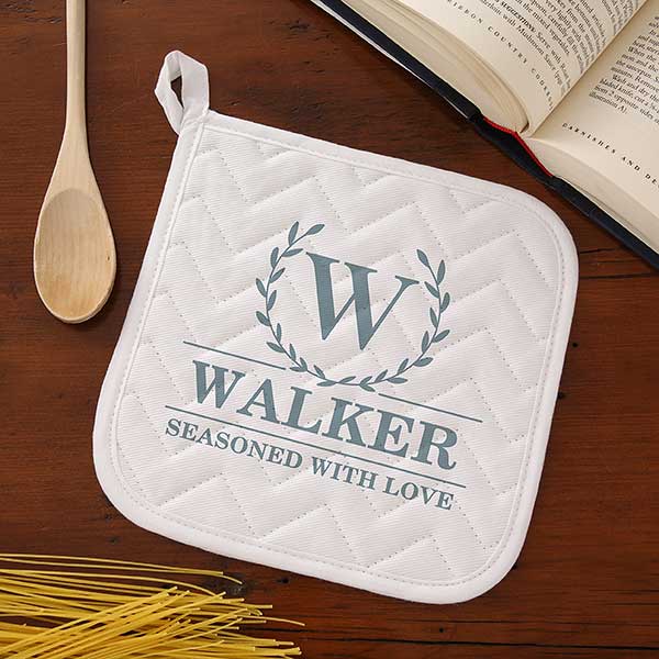 Laurel Wreath Personalized Aprons & Potholders - 31272