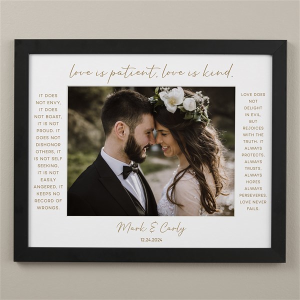 Love Is Patient Personalized Matted Frames - 31316