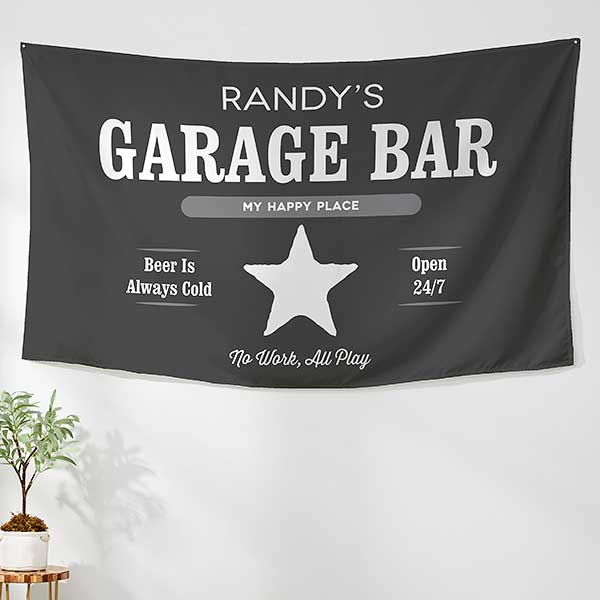 His Place Personalized Wall Tapestry - 31387