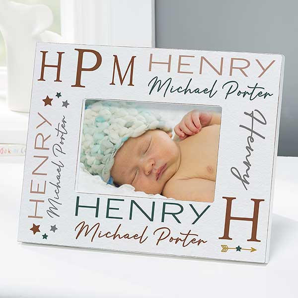 Star Struck Baby Boy Personalized Picture Frames - 31983