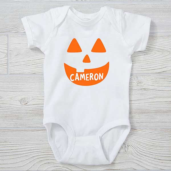 Jack-o'-Lantern Personalized Halloween Baby Clothing - 32007