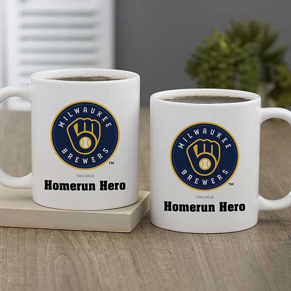 MLB Milwaukee Brewers Personalized Coffee Mugs - 32989