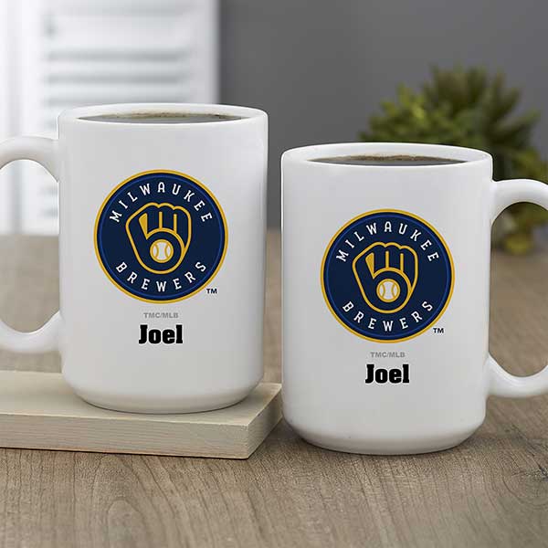 MLB Milwaukee Brewers Personalized Coffee Mugs - 32989