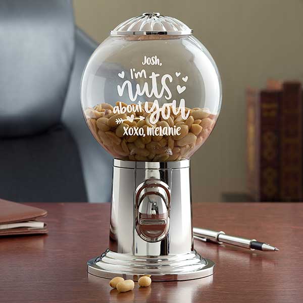 Nuts About You Personalized Candy Dispenser - 33542