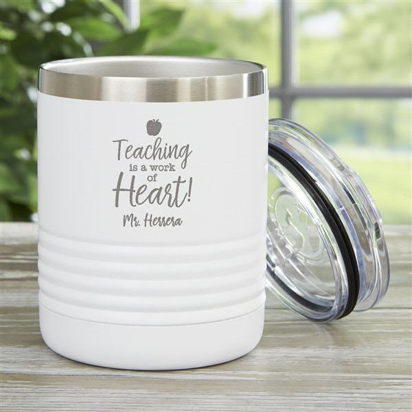 Inspiring Teacher Personalized 10oz Steel Insulated Tumblers - 33563