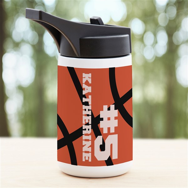 Basketball Personalized Double-Wall Vacuum Insulated Water Bottle - 34276