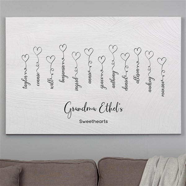 Connected By Love Personalized Canvas Prints - 34851