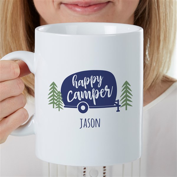 Happy Camper Personalized 30 oz. Oversized Coffee Mug  - 35459