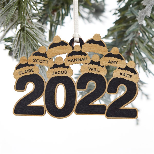 2022 Personalized Wood Ornaments - 35547