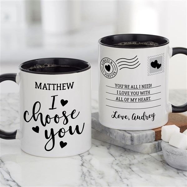 I Choose You Personalized Valentine's Day Coffee Mugs  - 35559