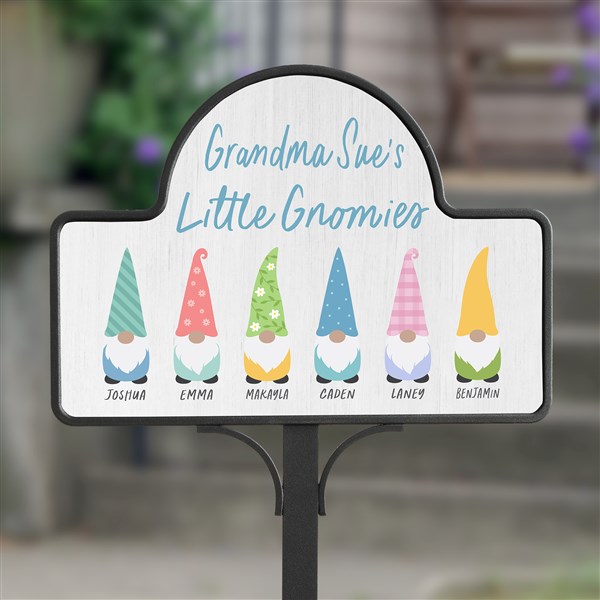 Spring Gnome Personalized Magnetic Garden Sign  - 36022