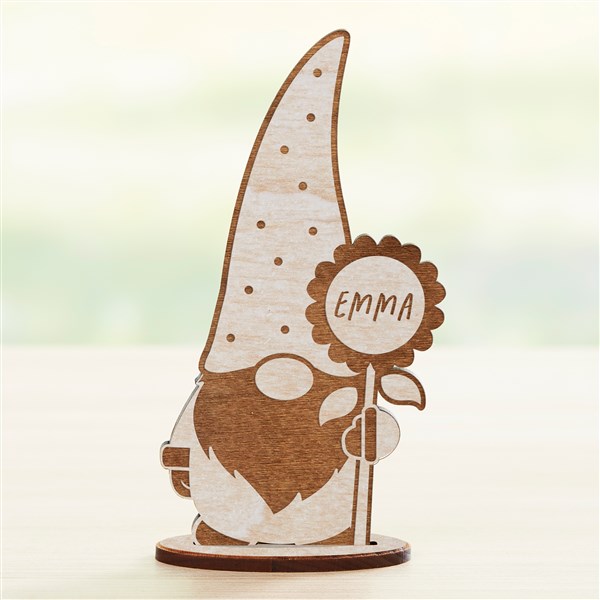 Personalized Wooden Spring Gnomes  - 36164