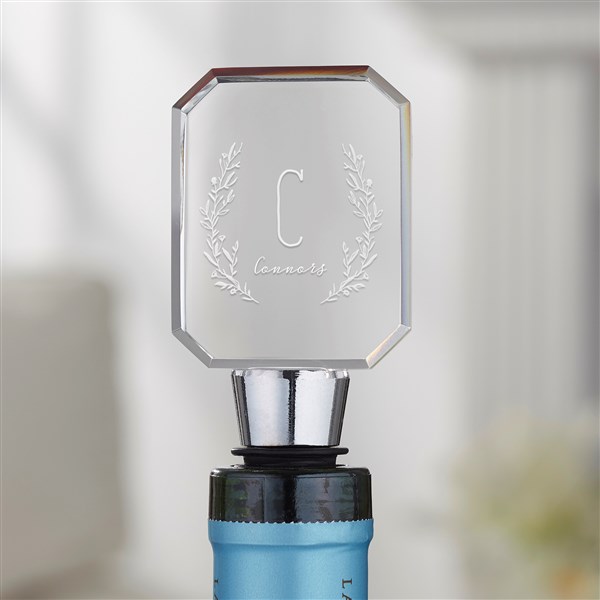 Personalized Bottle Stopper - Farmhouse Floral - 36551