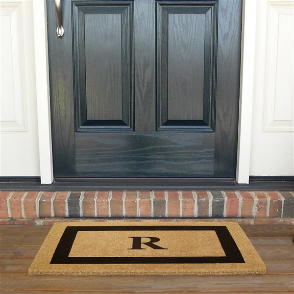 Monogrammed Single Frame 22x36 Coir Doormat  - 36990D