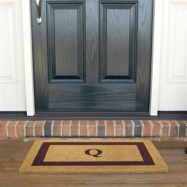 Monogrammed Single Frame 22x36 Coir Doormat  - 36990D