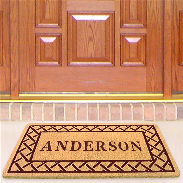 Personalized Trellis Premium Coir Doormat - 22x36  - 37011D