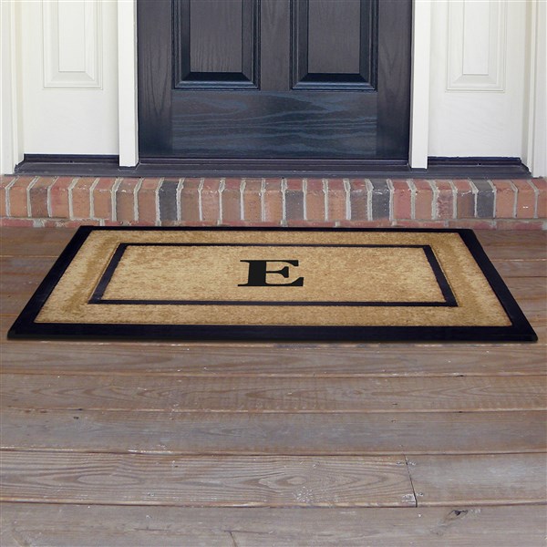 Monogrammed Single Rubber Frame Coir Doormat  - 37020D