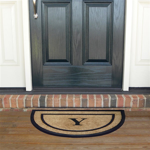 Monogrammed Single Rubber Frame Coir Doormat  - 37020D