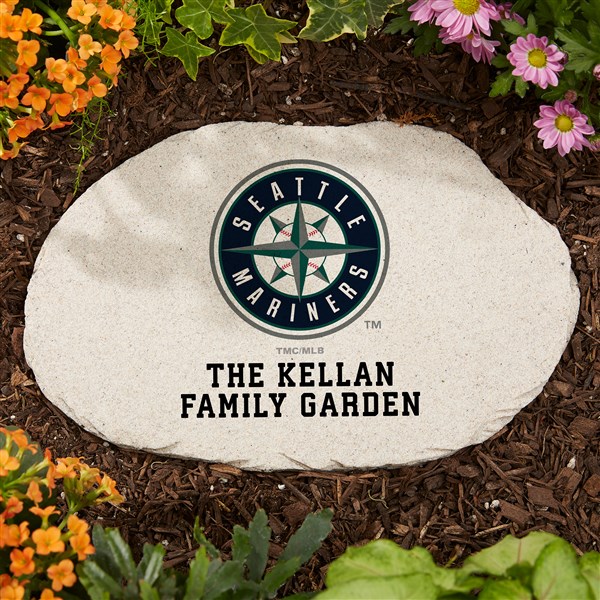 MLB Seattle Mariners Personalized Round Garden Stone  - 37549