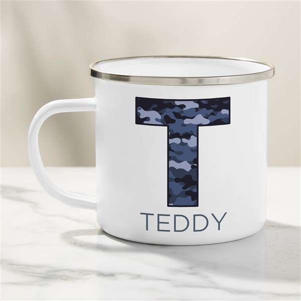 Personalized Kids Enamel Mug - Pop Pattern - 37588